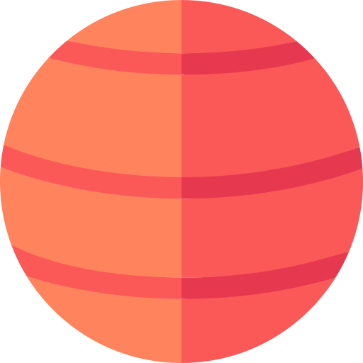 Balance ball Basic Straight Flat icon