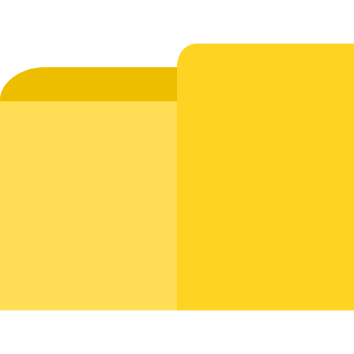 carpeta Basic Straight Flat icono