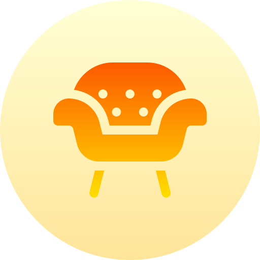 fauteuil Basic Gradient Circular Icône