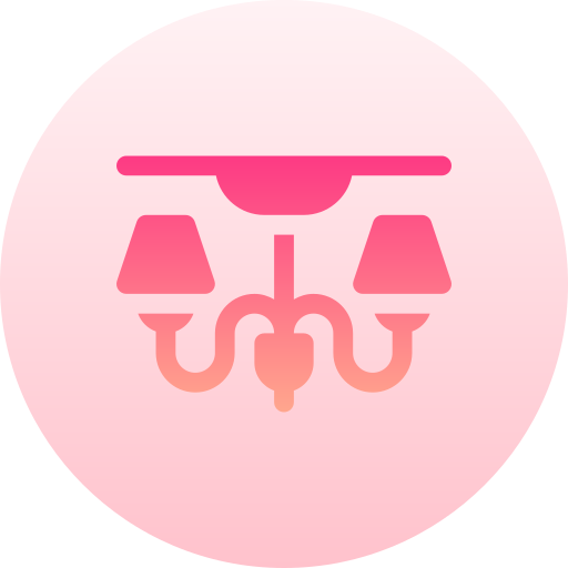 シャンデリア Basic Gradient Circular icon
