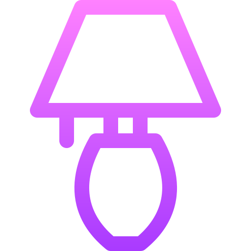 schreibtischlampe Basic Gradient Lineal color icon