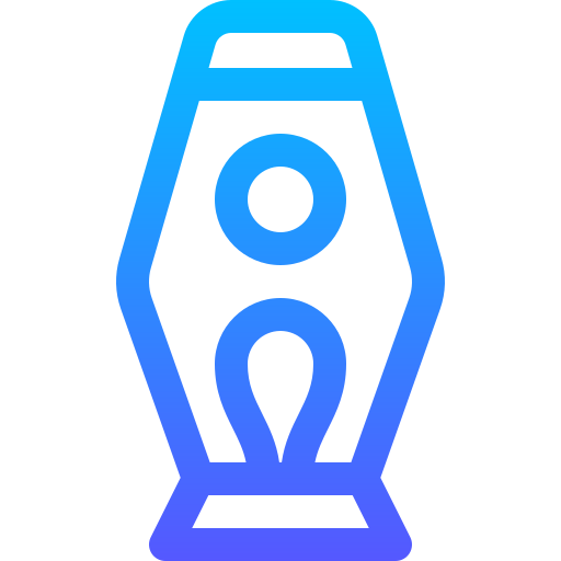 lámpara de lava Basic Gradient Lineal color icono
