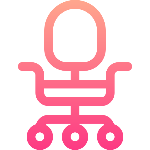 silla de oficina Basic Gradient Lineal color icono