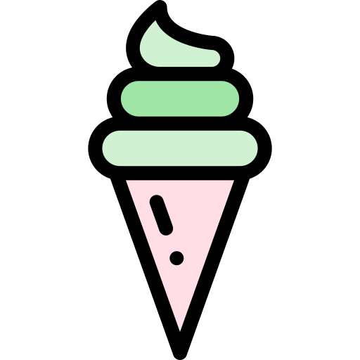 la crème glacée Detailed Rounded Lineal color Icône