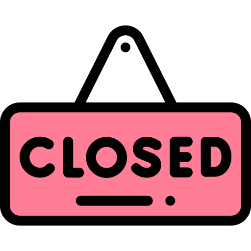 Closed sign Detailed Rounded Lineal color icon