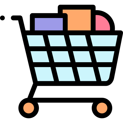 ショッピングカート Detailed Rounded Lineal color icon