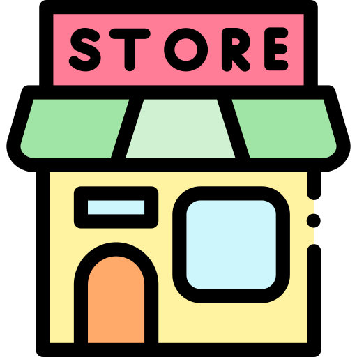 tienda de comestibles Detailed Rounded Lineal color icono