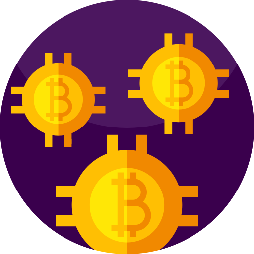 Bitcoin Geometric Flat Circular Flat icon