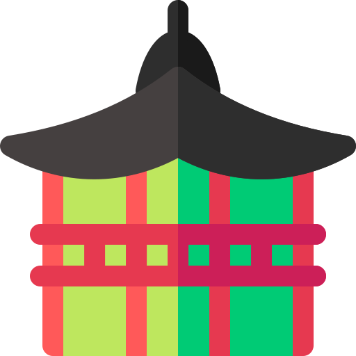 pałac gyeongbokgung Basic Rounded Flat ikona