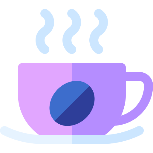 caffè Basic Rounded Flat icona