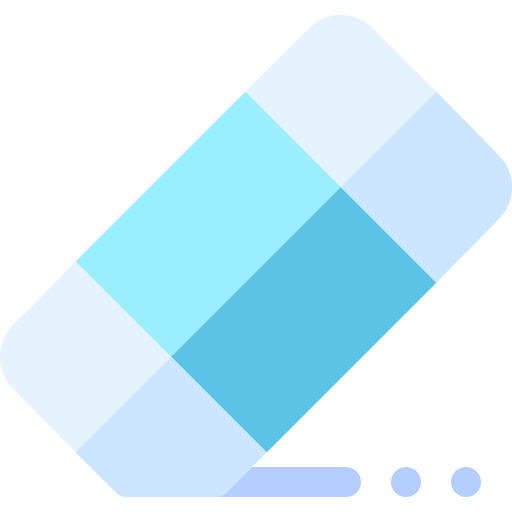 Eraser Basic Rounded Flat icon