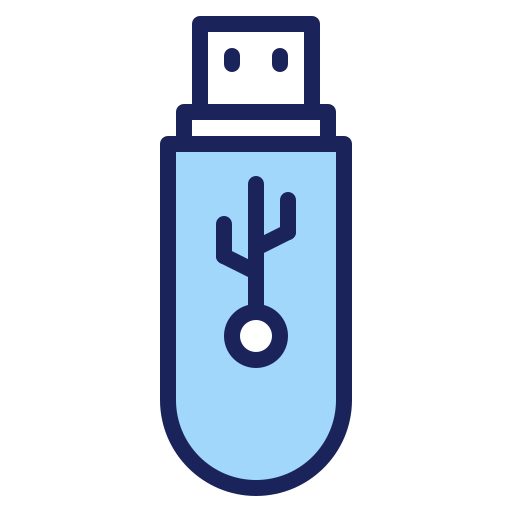 Flash drive Generic Blue icon