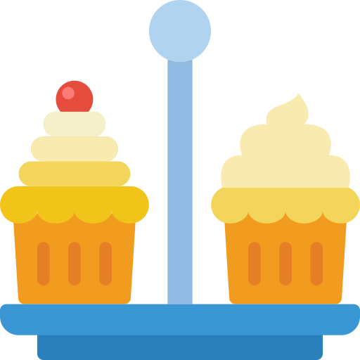 cupcake Basic Miscellany Flat icon