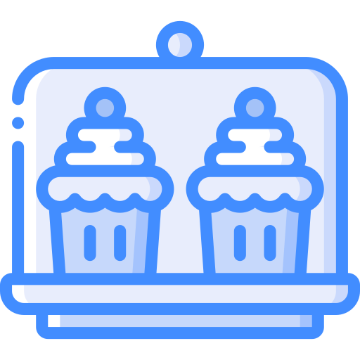 cupcake Basic Miscellany Blue icoon