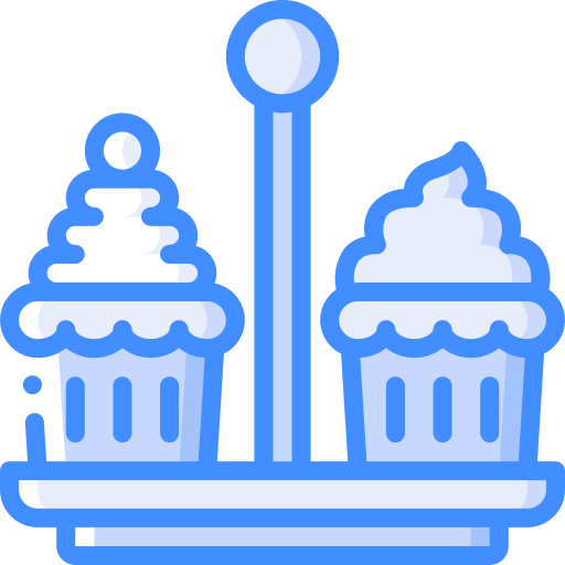 컵케익 Basic Miscellany Blue icon