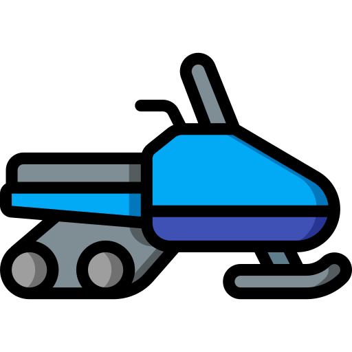 Śnieżny pojazd Basic Miscellany Lineal Color ikona