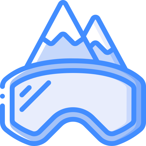 Goggles Basic Miscellany Blue icon