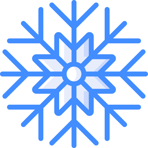 Snowflake Basic Miscellany Blue icon