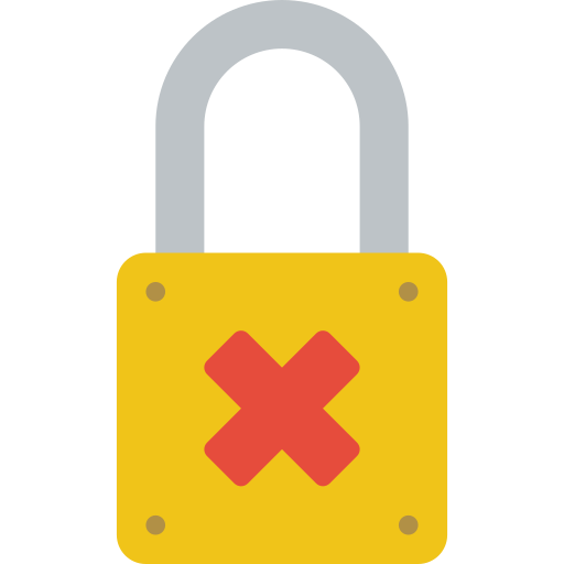 Padlock Basic Miscellany Flat icon