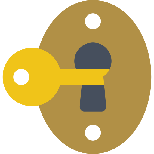 Keyhole Basic Miscellany Flat icon