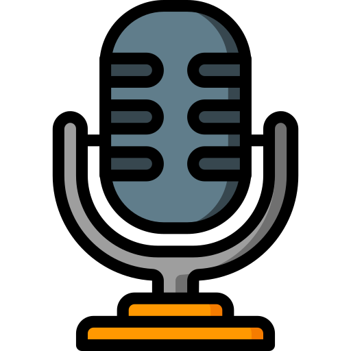 micrófono Basic Miscellany Lineal Color icono
