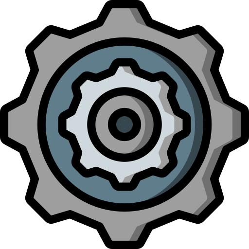 Cogwheel Basic Miscellany Lineal Color icon