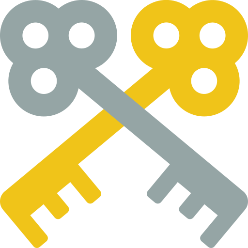 Keys Basic Miscellany Flat icon