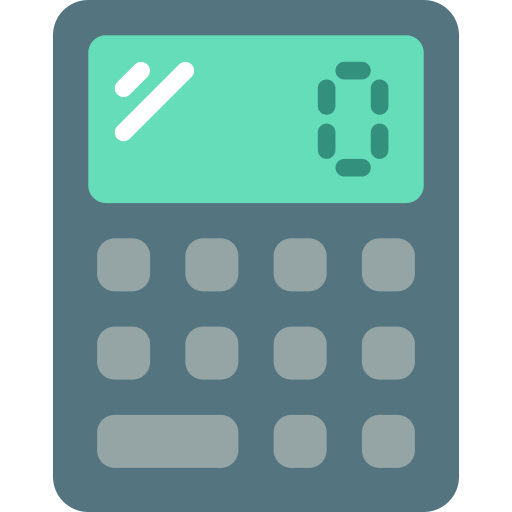 Calculator Basic Miscellany Flat icon