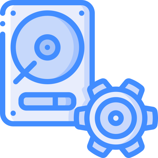 Hard drive Basic Miscellany Blue icon