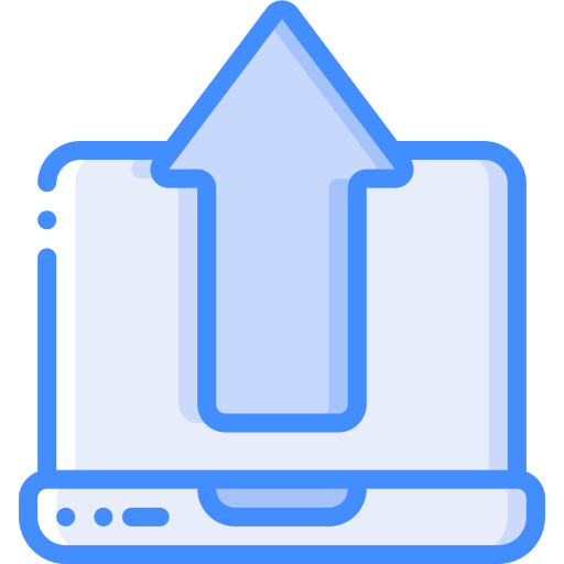 hochladen Basic Miscellany Blue icon