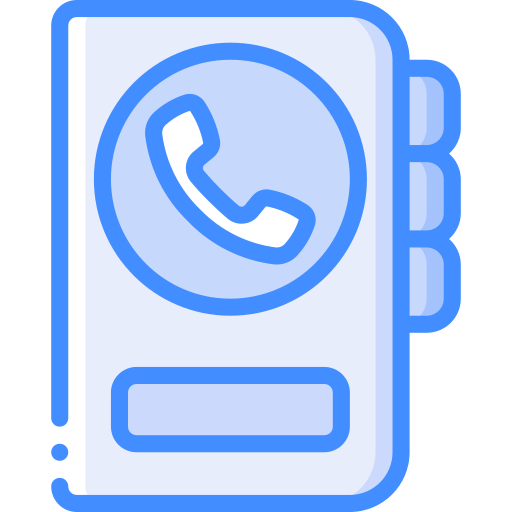 Contact Basic Miscellany Blue icon