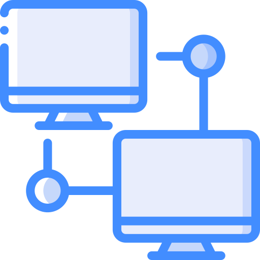 File transfer Basic Miscellany Blue icon