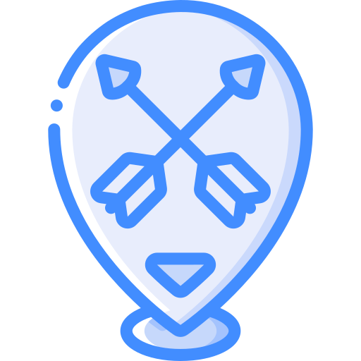 broche de localisation Basic Miscellany Blue Icône