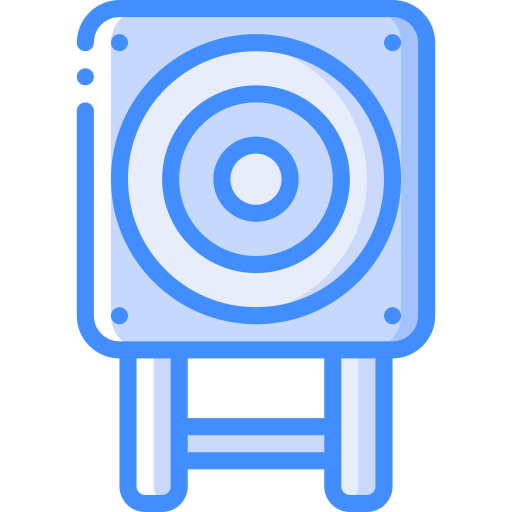 boogschieten bord Basic Miscellany Blue icoon