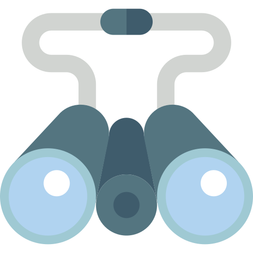 Binoculars Basic Miscellany Flat icon