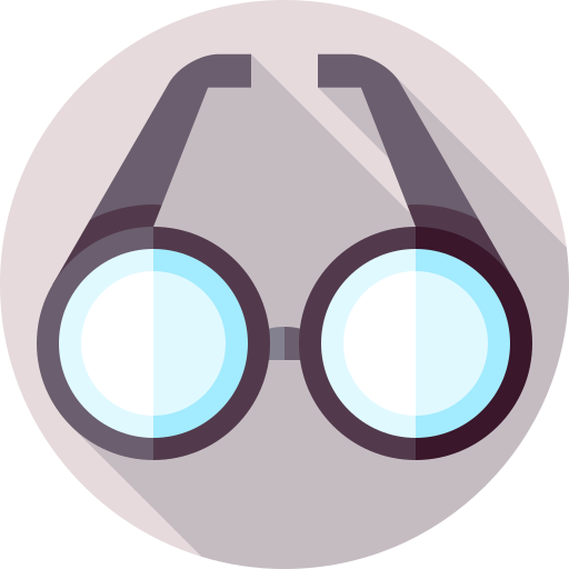 occhiali da lettura Flat Circular Flat icona