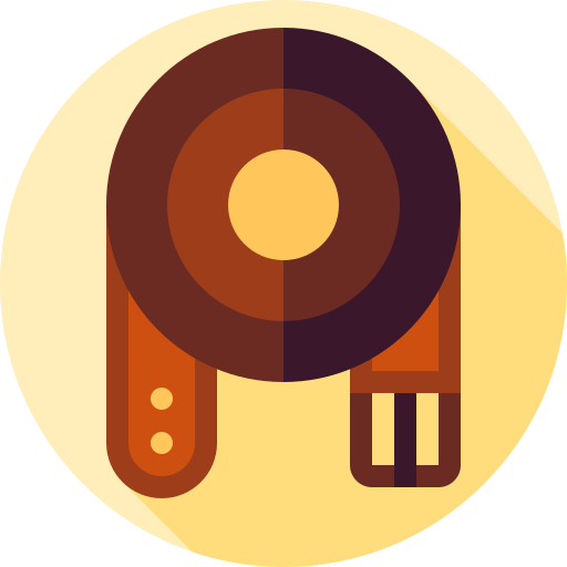 pasek Flat Circular Flat ikona