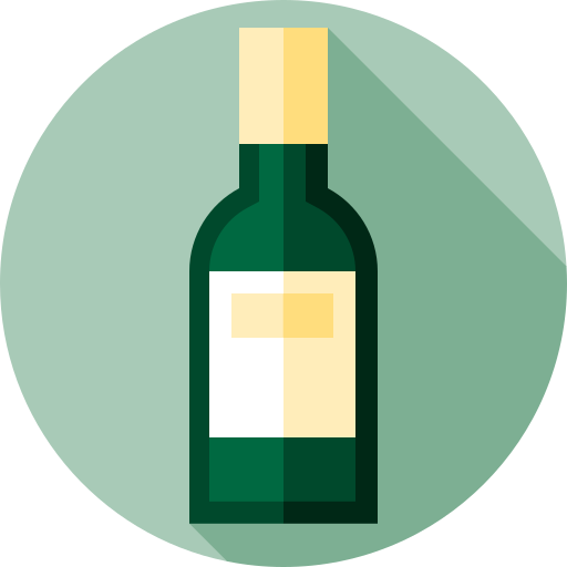 vino Flat Circular Flat icono