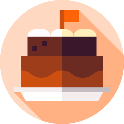 Cake Flat Circular Flat icon