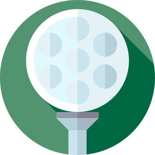 golf Flat Circular Flat ikona