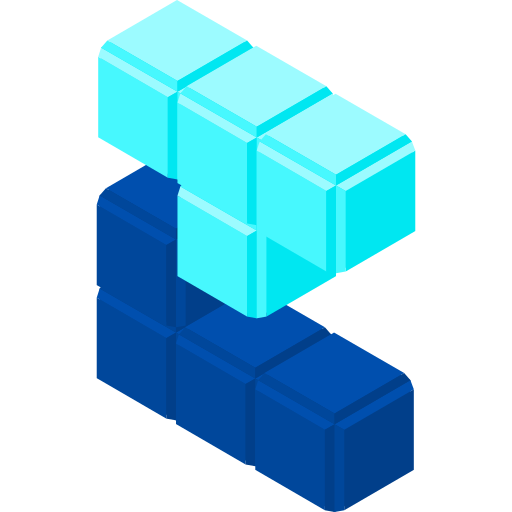 tetris Isometric Flat ikona