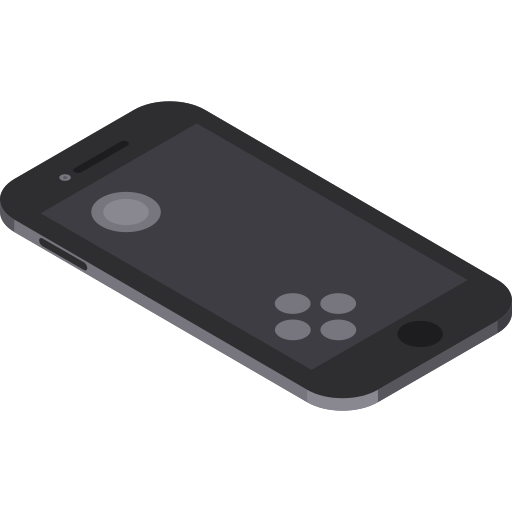 smartfon Isometric Flat ikona