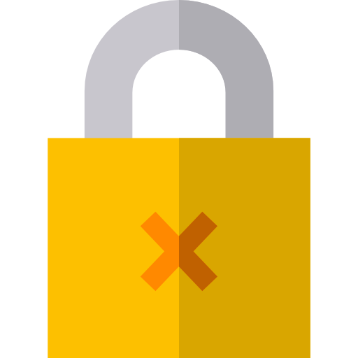 Padlock Basic Straight Flat icon