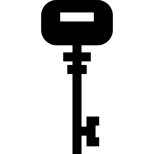 schlüssel Basic Straight Filled icon