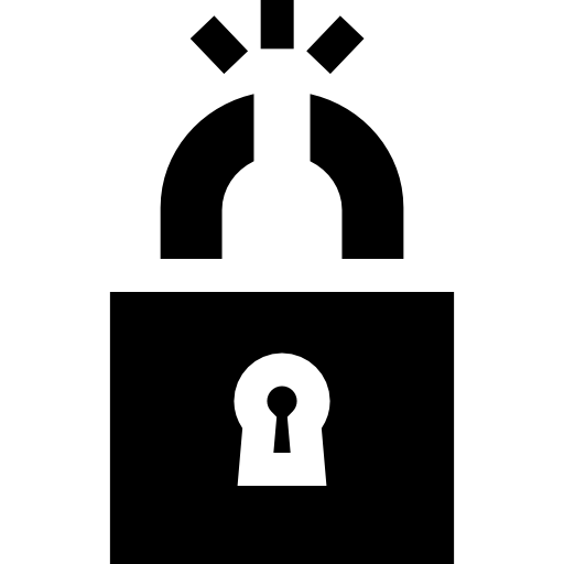 Padlock Basic Straight Filled icon