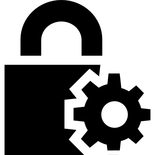 Padlock Basic Straight Filled icon