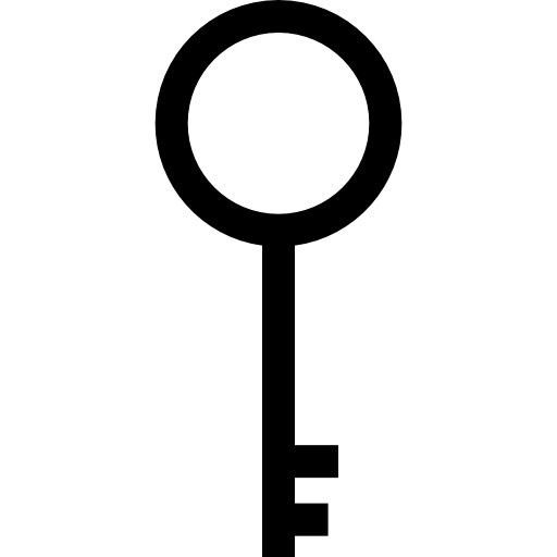 키 Basic Straight Lineal icon