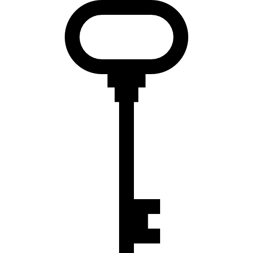 Key Basic Straight Lineal icon
