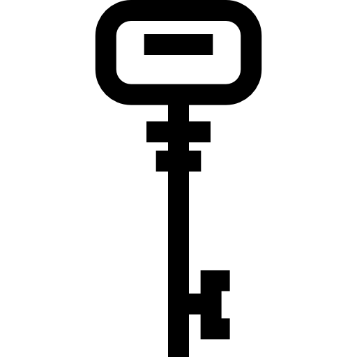 Key Basic Straight Lineal icon