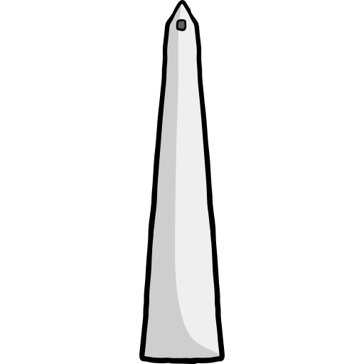 obelisk von buenos aires Hand Drawn Color icon